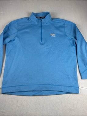 Torrey Pines Nike Golf Mens 1/4 Zip Blue Pullover XL Preppy Athleisure Athletic